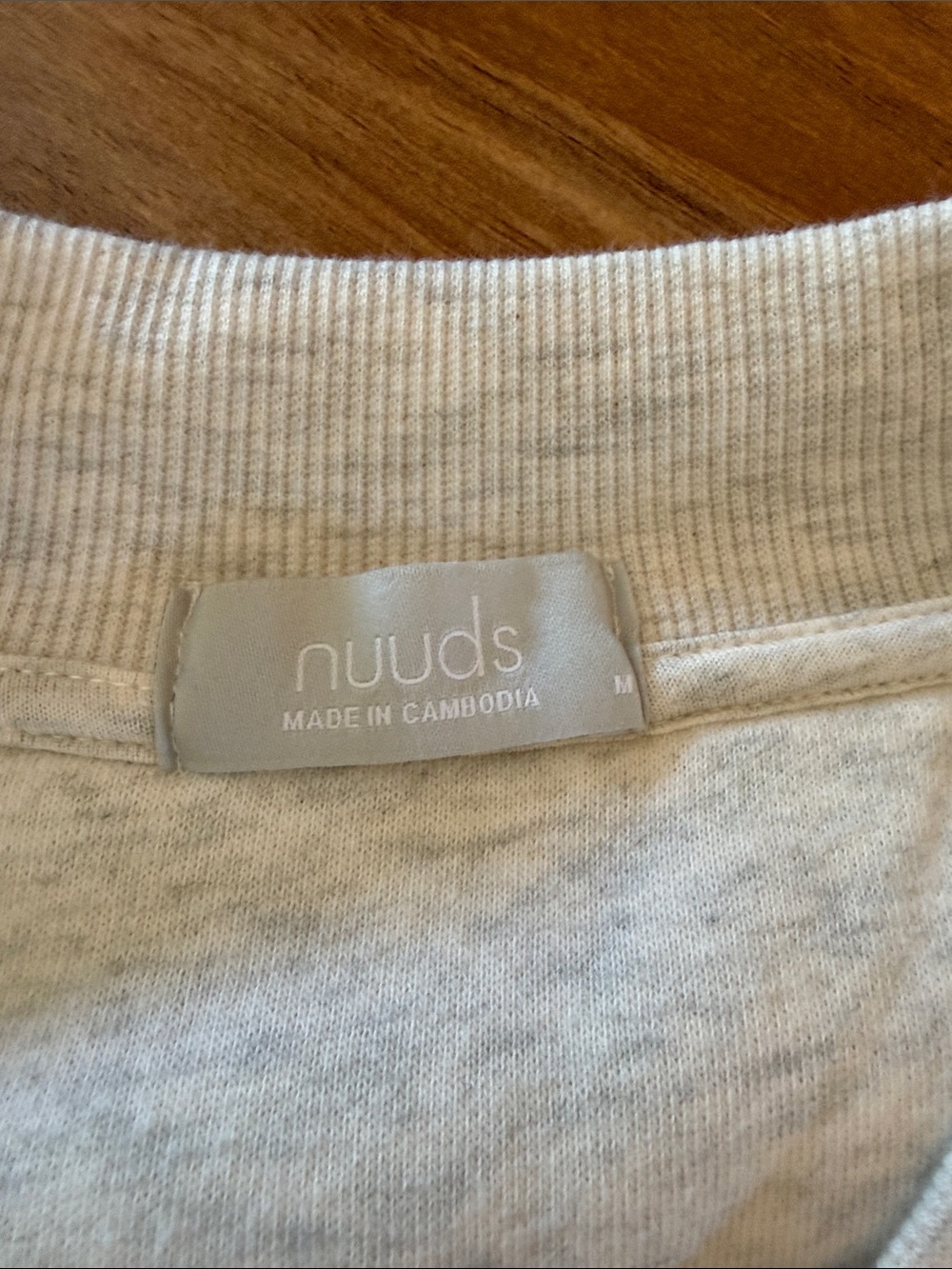 nuuds Alumni Jacket Light Heather Gray - Size M - Picture 2 of 5